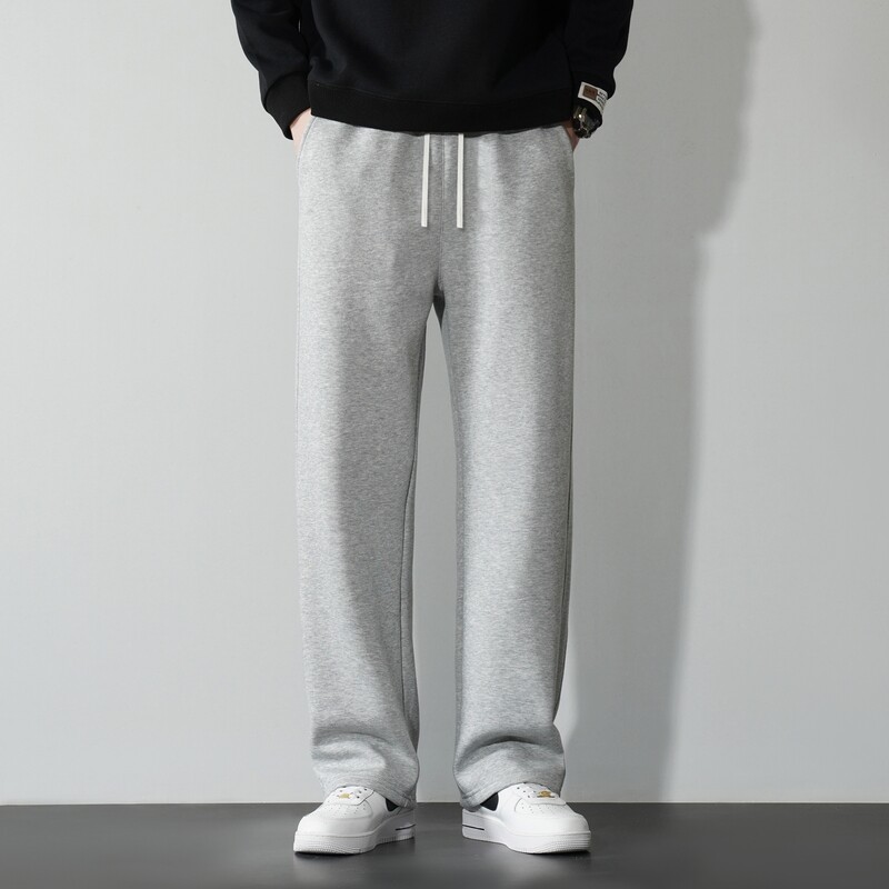 Kevadised vabaaja dressipüksid, meeste jooksupüksid, 2024, uued puuvillased ühevärvilised spordipüksid, meeste bränd, kõrge kvaliteediga ülisuured vabad püksid, meeste püksid