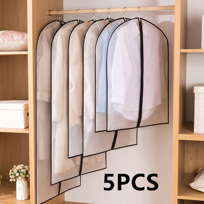 Putekļu necaurlaidīgs apģērba aizsargmaiss Pilnībā slēgts drēbju pārvalks ar rāvējslēdzēju Apģērbu maisiņi Piekarināms izturīgs apģērbu glabāšanas maisiņš