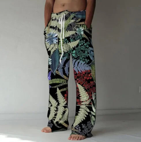 Vīriešu taisno ikdienas bikšu vairumtirdzniecība pavasarī, vasarā un rudenī, brīvu etniskā stila bikšu ražotāju vairumtirdzniecība