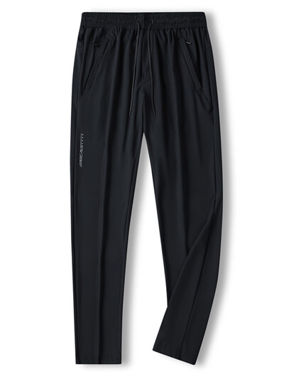 Vasaras rāvējslēdzēja kabatas Vīriešu sporta bikses Elpojošas Ātri Dry Stretch Neilona Ikdienas sporta bikses Liela izmēra Taisnas Sporta Bikses 8XL