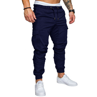Pantaloni pentru bărbați, la modă subțiri, ocazionali, pantaloni de jogger, 2020, pantaloni cargo, pantaloni de sport pentru bărbați, cu mai multe buzunare, pantaloni de sport pentru sală de fitness pentru bărbați