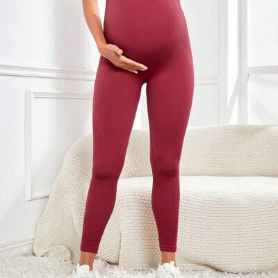 Women`s Maternity Leggings Over The Belly Pregnancy Yoga Pants Active Wear Workout Leggings