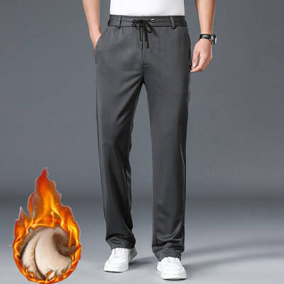 10XL Lielizmēra Vīriešu Formālās Bikses Ziemas Elastīga Vidukļa Vīriešu Uzvalka Bikses Liela izmēra Baggy Vīriešu Slim Fit Vīriešu Kleita Bikses Vīrs