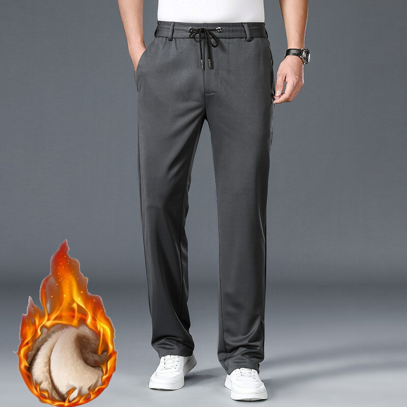 10XL Lielizmēra Vīriešu Formālās Bikses Ziemas Elastīga Vidukļa Vīriešu Uzvalka Bikses Liela izmēra Baggy Vīriešu Slim Fit Vīriešu Kleita Bikses Vīrs