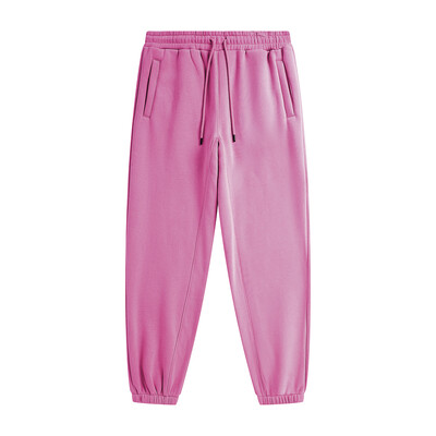 ZODF 2022 Pantaloni de trening pentru bărbați, 345 g/m², din lână, unisex, de culoare uni, largi, retro, hip hop, pantaloni de iarnă, Trening Brand Streetwear HY0005