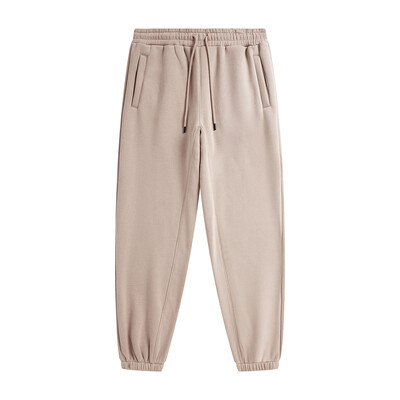 ZODF 2022 Pantaloni de trening pentru bărbați, 345 g/m², din lână, unisex, de culoare uni, largi, retro, hip hop, pantaloni de iarnă, Trening Brand Streetwear HY0005