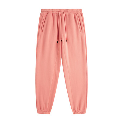 ZODF 2022 Pantaloni de trening pentru bărbați, 345 g/m², din lână, unisex, de culoare uni, largi, retro, hip hop, pantaloni de iarnă, Trening Brand Streetwear HY0005