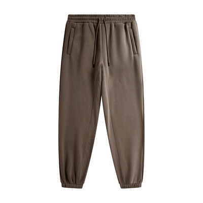 ZODF 2022 Pantaloni de trening pentru bărbați, 345 g/m², din lână, unisex, de culoare uni, largi, retro, hip hop, pantaloni de iarnă, Trening Brand Streetwear HY0005