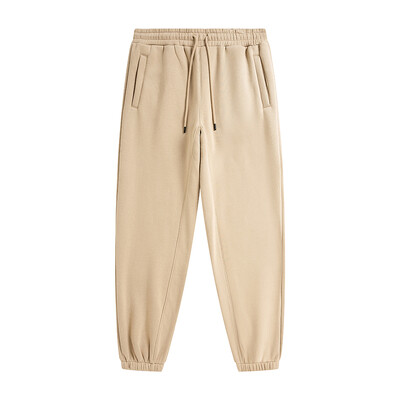 ZODF 2022 Pantaloni de trening pentru bărbați, 345 g/m², din lână, unisex, de culoare uni, largi, retro, hip hop, pantaloni de iarnă, Trening Brand Streetwear HY0005