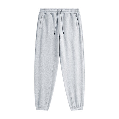 ZODF 2022 Pantaloni de trening pentru bărbați, 345 g/m², din lână, unisex, de culoare uni, largi, retro, hip hop, pantaloni de iarnă, Trening Brand Streetwear HY0005