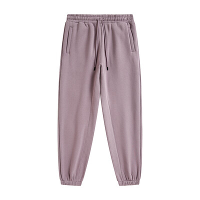 ZODF 2022 Pantaloni de trening pentru bărbați, 345 g/m², din lână, unisex, de culoare uni, largi, retro, hip hop, pantaloni de iarnă, Trening Brand Streetwear HY0005