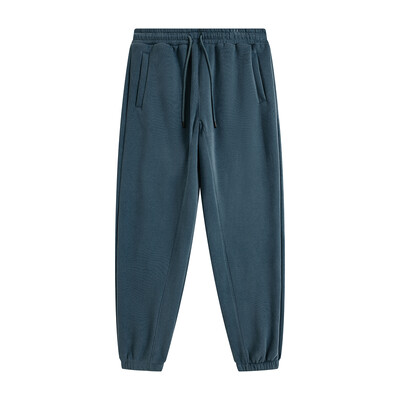 ZODF 2022 Pantaloni de trening pentru bărbați, 345 g/m², din lână, unisex, de culoare uni, largi, retro, hip hop, pantaloni de iarnă, Trening Brand Streetwear HY0005