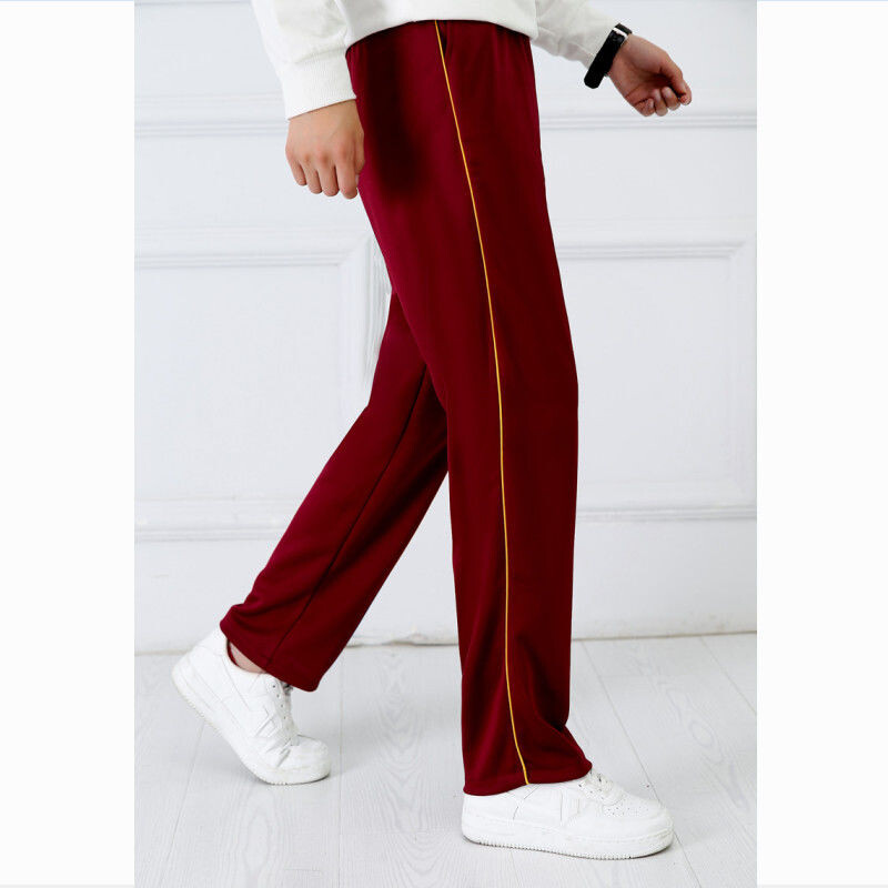 Vīna sarkans Unisex Jaunas sporta bikses Ikdienas sporta bikses vīriešiem Svītrainas Bastic bikses Taisnas bikses Jogers Vienkāršas darba bikses