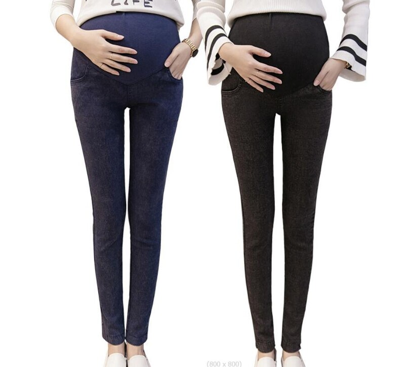 Jauns Džinsu Džinsi Grūtnieču bikses Grūtniecēm Apģērbs Barošana Grūtniecība Legingi Bikses Gravidas Džinsi Grūtnieču apģērbs