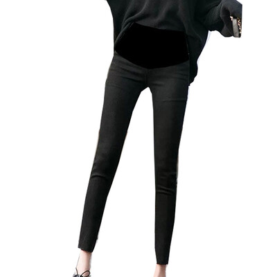 Pantaloni abdominali de sarcină Blugi iubit Pantaloni de maternitate pentru femei însărcinate Haine Pantaloni cu talie înaltă Blugi largi din denim