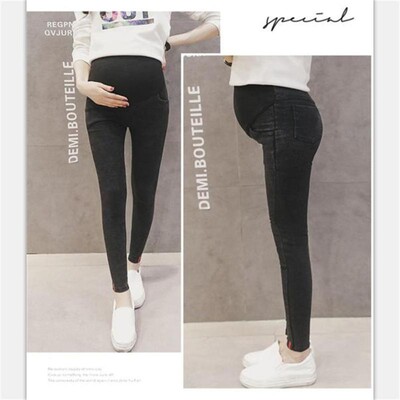 Terhes női ruházat tavaszi cowboy nadrág kismama elasztikus erő ceruzatartó has farmernadrág nagy méretű farmer ruházat