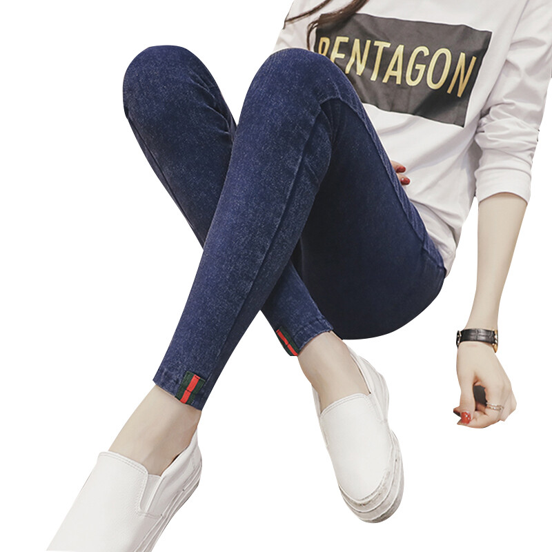 Terhes női ruházat tavaszi cowboy nadrág kismama elasztikus erő ceruzatartó has farmernadrág nagy méretű farmer ruházat