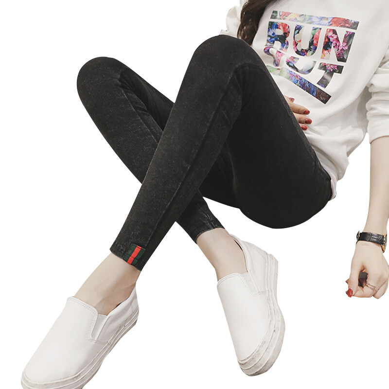 Terhes női ruházat tavaszi cowboy nadrág kismama elasztikus erő ceruzatartó has farmernadrág nagy méretű farmer ruházat