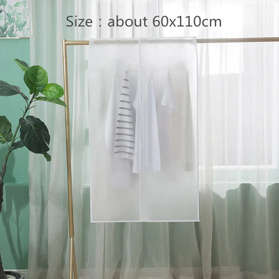 PEVA putekļu necaurlaidīgs pārvalks mājsaimniecības tērpam, mētelis, caurspīdīgs uzglabāšanas maisiņš Guļamistabas grīdas pakaramais Mitrumizturīgs putekļu necaurlaidīgs maisiņš