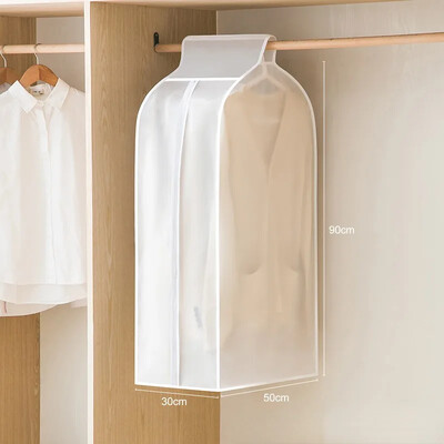 Caurspīdīgs apģērbs Piekarināms Putekļu aizsargs Kleita Uzvalks Mētelis Uzglabāšanas Soma Soma organizators Garderobes Kleita Apģērbs Piekarināms Putekļu necaurlaidīgs maisiņš