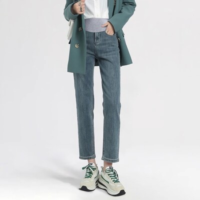 Blugi de maternitate Moda mamei Pantaloni tăiați Pantaloni de mărime mare pentru gravide Îmbrăcăminte Premama Haine Îmbrăcăminte pentru femeie de sarcină