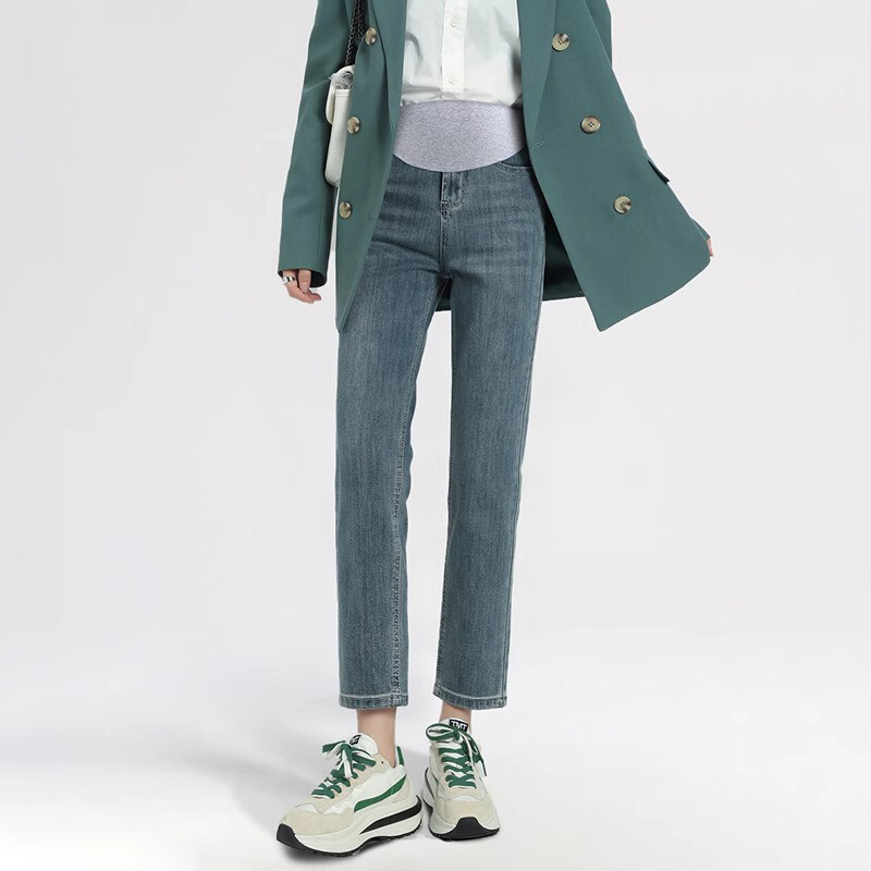 Blugi de maternitate Moda mamei Pantaloni tăiați Pantaloni de mărime mare pentru gravide Îmbrăcăminte Premama Haine Îmbrăcăminte pentru femeie de sarcină