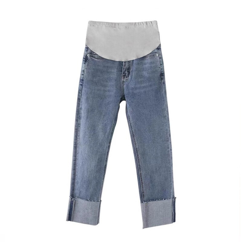 Traperice za trudnice Odjeća za majke za trudnice Ravne hlače Moda 2024 Premama Clothing Hlače za trudnice Ženske veće veličine