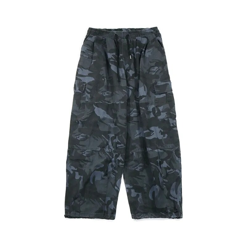 Pantaloni cargo militari de epocă, bărbați, femei, scule de camuflaj, pantaloni cu picioare largi, toamnă, hip hop, pantaloni largi, drepte, îmbrăcăminte de stradă pentru bărbați