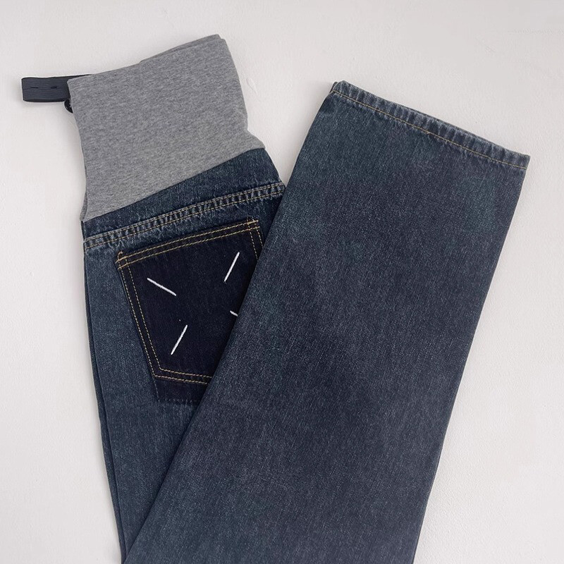 Liela izmēra grūtnieču bikses Belly Support Bikses Džinsi Mātes apģērbi grūtniecēm 2024 Mode Premama Clothing Platas bikses