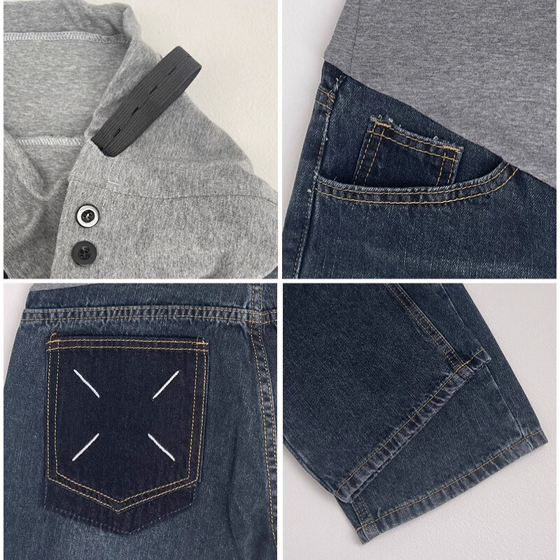 Liela izmēra grūtnieču bikses Belly Support Bikses Džinsi Mātes apģērbi grūtniecēm 2024 Mode Premama Clothing Platas bikses