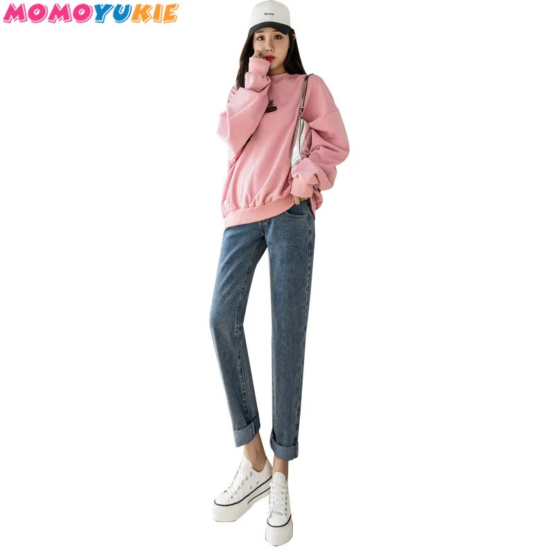 grūtnieču bikses apģērbs grūtniecēm grūtniecēm džinsa harēms džinsi grossesse sieviešu embarazada femme enceinte bikses