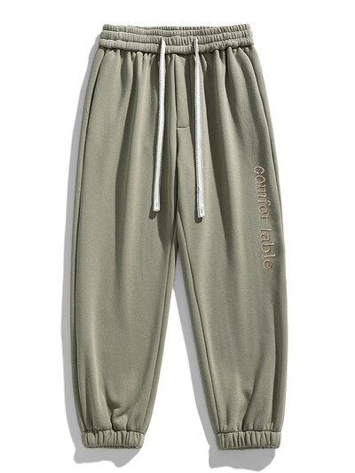 Liela izmēra vīriešu sporta bikses Pavasara rudens ikdienišķas Baggy Jogger Bikses String Banding Vienkrāsains sporta apģērbs Kokvilnas brīvas bikses 8XL