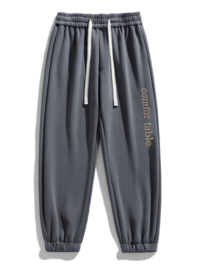 Liela izmēra vīriešu sporta bikses Pavasara rudens ikdienišķas Baggy Jogger Bikses String Banding Vienkrāsains sporta apģērbs Kokvilnas brīvas bikses 8XL