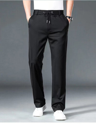 Ανδρικό επαγγελματικό παντελόνι 10XL Oversize Άνδρας Κομψό Επίσημο Παντελόνι Φόρεμα Κοινωνικό Ελαστικό Παντελόνι Φαρδύ Ανδρικό Παντελόνι Εργασίας Λεπτό