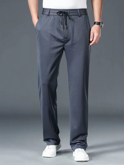 Ανδρικό επαγγελματικό παντελόνι 10XL Oversize Άνδρας Κομψό Επίσημο Παντελόνι Φόρεμα Κοινωνικό Ελαστικό Παντελόνι Φαρδύ Ανδρικό Παντελόνι Εργασίας Λεπτό