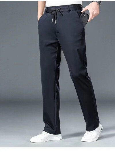 Ανδρικό επαγγελματικό παντελόνι 10XL Oversize Άνδρας Κομψό Επίσημο Παντελόνι Φόρεμα Κοινωνικό Ελαστικό Παντελόνι Φαρδύ Ανδρικό Παντελόνι Εργασίας Λεπτό