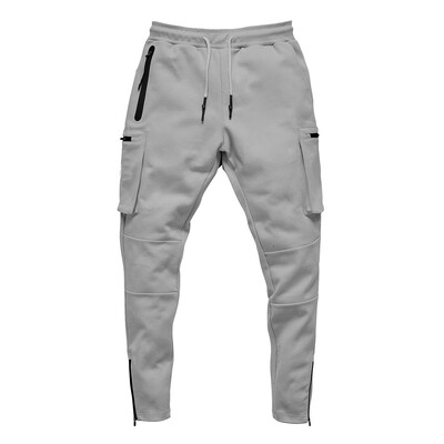 Pantaloni de jogging Bărbați 2020 Pantaloni de stradă, buzunare cu fermoar multiple Pantaloni pentru bărbați musculari, pantaloni de trening Trening 20CK19