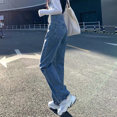 Augsts viduklis Grūtnieču vēdera džinsi pavasarim ilgi grūtniecēm džinsa bikses modes grūtniecība taisnas bikses izstieptas