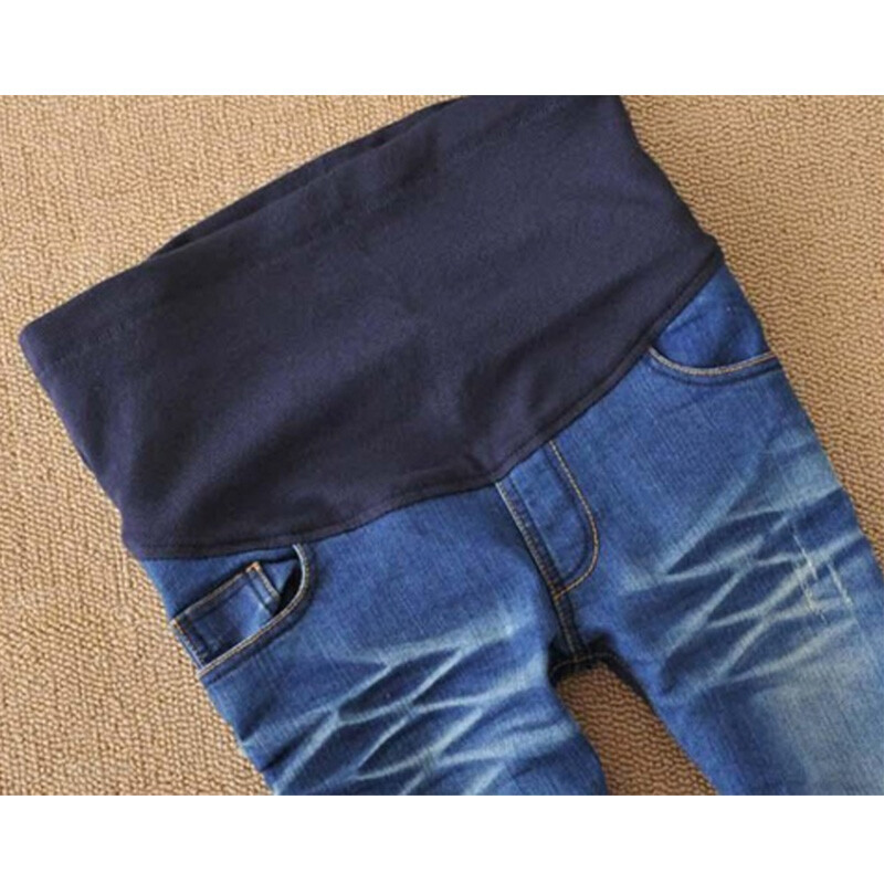 Grūtnieču džinsi Liela izmēra Elastīga Augsta jostasvieta Bikses Legingi Džeggingi Grūtniecēm Mode Lēti Apģērbi SML XL XXL