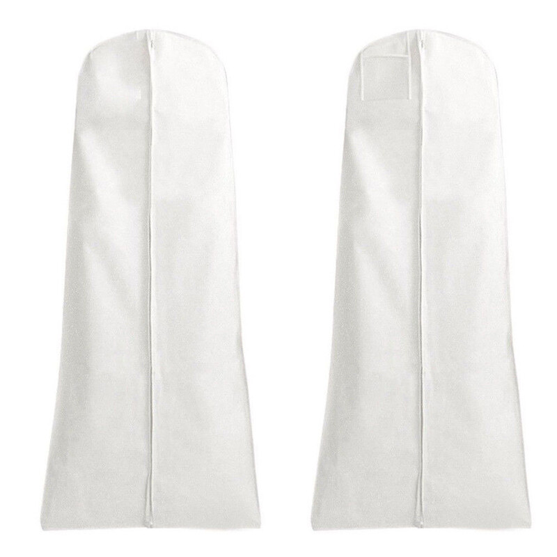 Neausta, izturīga glabāšanas soma Kāzu kleita, pakarināma maciņa, bieza drēbju putekļu necaurlaidīga pārvalka apģērba gabals līgavas kleitai, īpaši liels futrālis