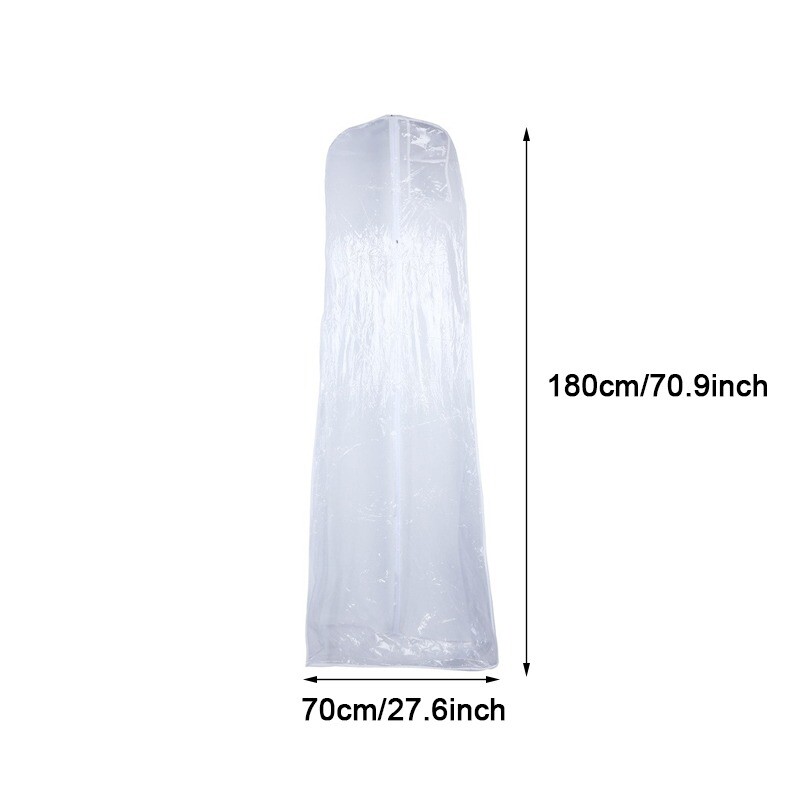 Vjenčanica od prozirne mrežaste pređe Poklopac za prašinu s patentnim zatvaračem Vreća za pohranu mladenkinih haljina Torbica za odjeću Odjeća Navlaka otporna na prašinu