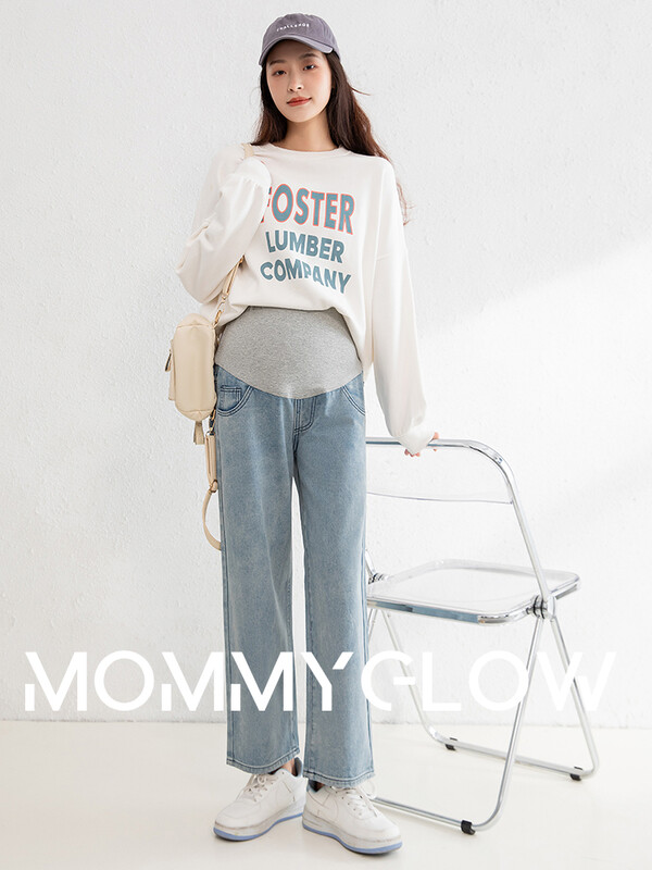 Laza kismama farmerek Terhességi ruhák Farmer Anyai nadrágok Terhességi és kismama ruházat Vágott nadrágok