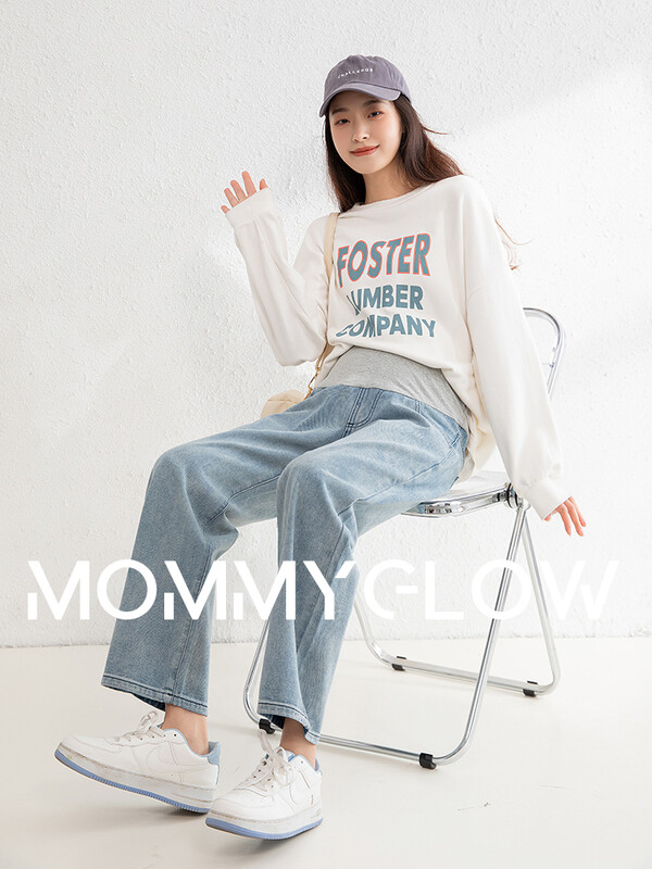 Laza kismama farmerek Terhességi ruhák Farmer Anyai nadrágok Terhességi és kismama ruházat Vágott nadrágok