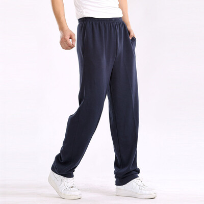 Mehed Plus Size 7XL Püksid Solid Baggy Lahtised Elastsed Püksid Pliiats Dressipüksid Vabaaja püksid Meeste Püksid Jooksurid Suur Suur 5XL 6XL