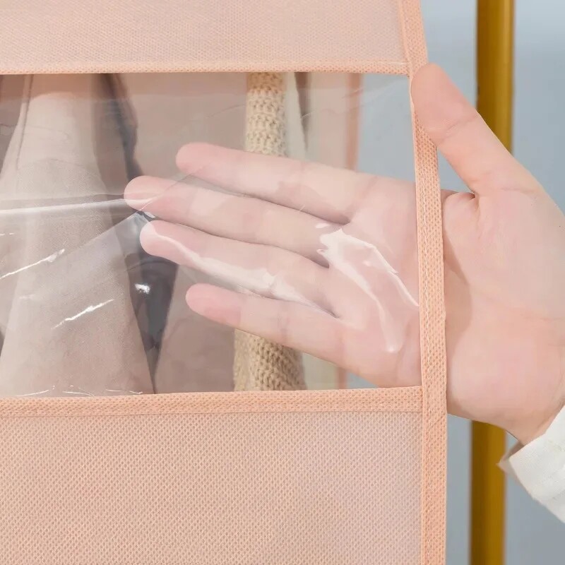 Spațiu mare țesătură nețesută Îmbrăcăminte îngroșată Husă de praf Umeraș pentru podea de uz casnic Huse de praf Depozitare îmbrăcăminte Husă de praf