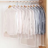 Kućanski prozirni viseći džep, dugi poklopac za prašinu, torba za kaput, vodootporna torba za pohranu odjeće, džepovi za odjeću, organizator