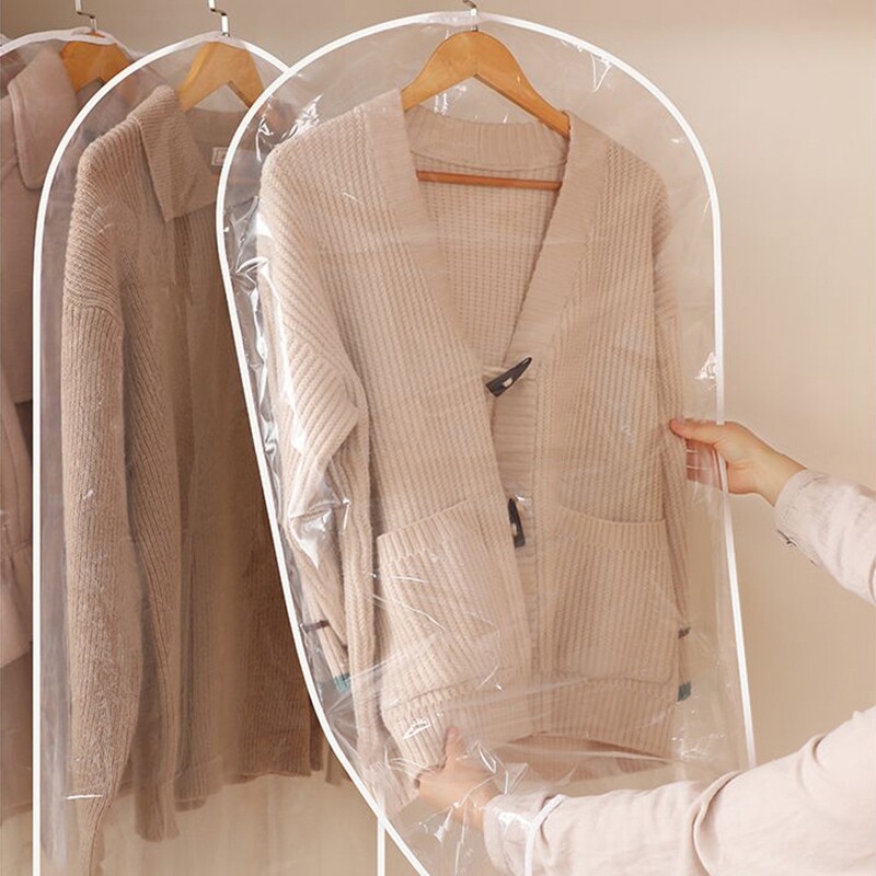 Kućanski prozirni viseći džep, dugi poklopac za prašinu, torba za kaput, vodootporna torba za pohranu odjeće, džepovi za odjeću, organizator