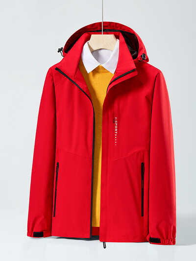 Proljetno-jesenska ležerna jakna, muška/ženska, vodootporna i vjetrootporna vjetrovka s kapuljačom