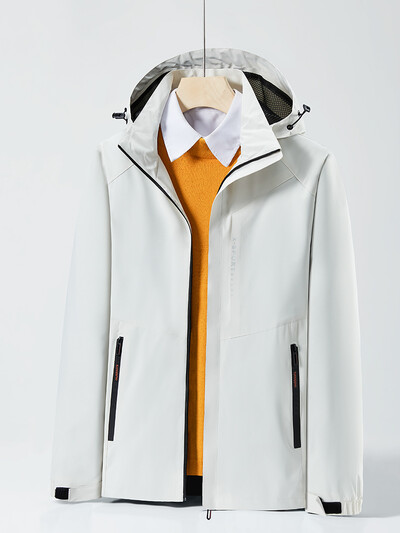 Proljetno-jesenska ležerna jakna, muška/ženska, vodootporna i vjetrootporna vjetrovka s kapuljačom