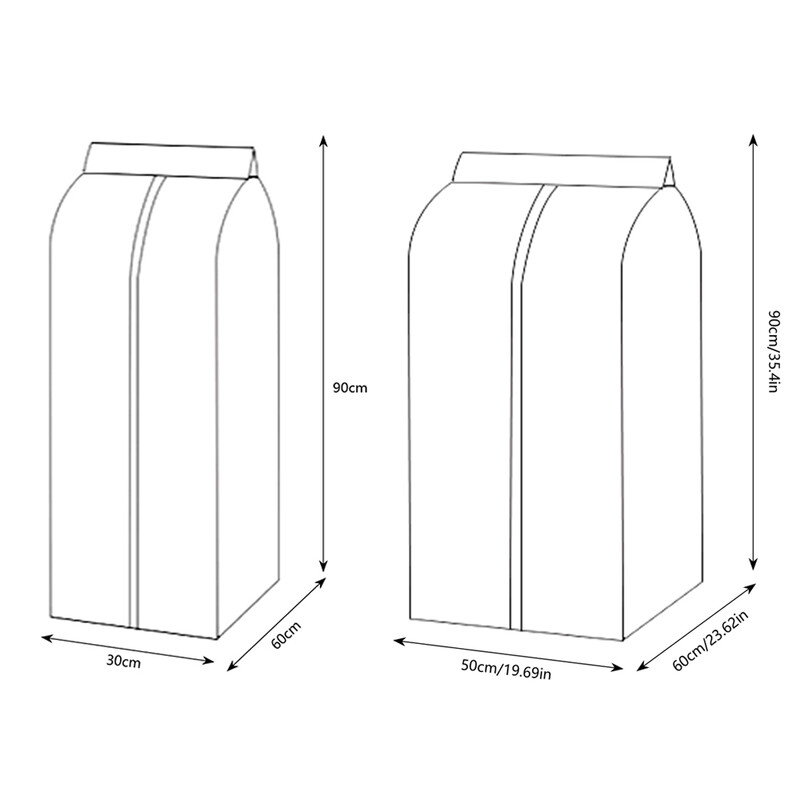 Odjeća koja visi Navlaka za prašinu Prozirna haljina Odijelo Vreća za pohranu kaputa Štitnik za ormar velikog kapaciteta Organizator odjeće